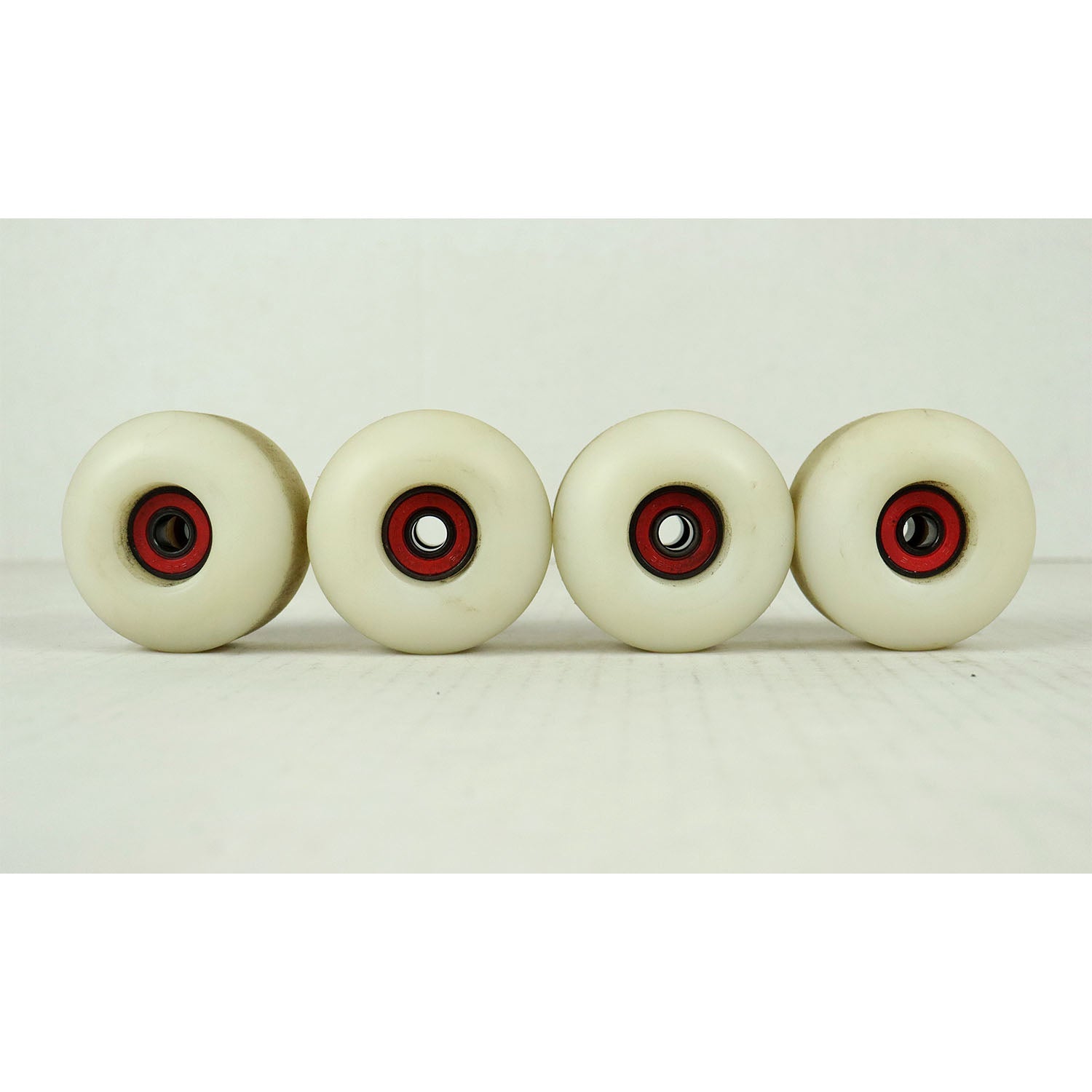 Blem Spitfire Skateboard Wheels Burners 56mm 99A White/Purple with Abec 5 Bearings