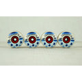 Blem Triclops Skateboard Wheels Third Eye 51mm 99A White with Abec 5 Bearings