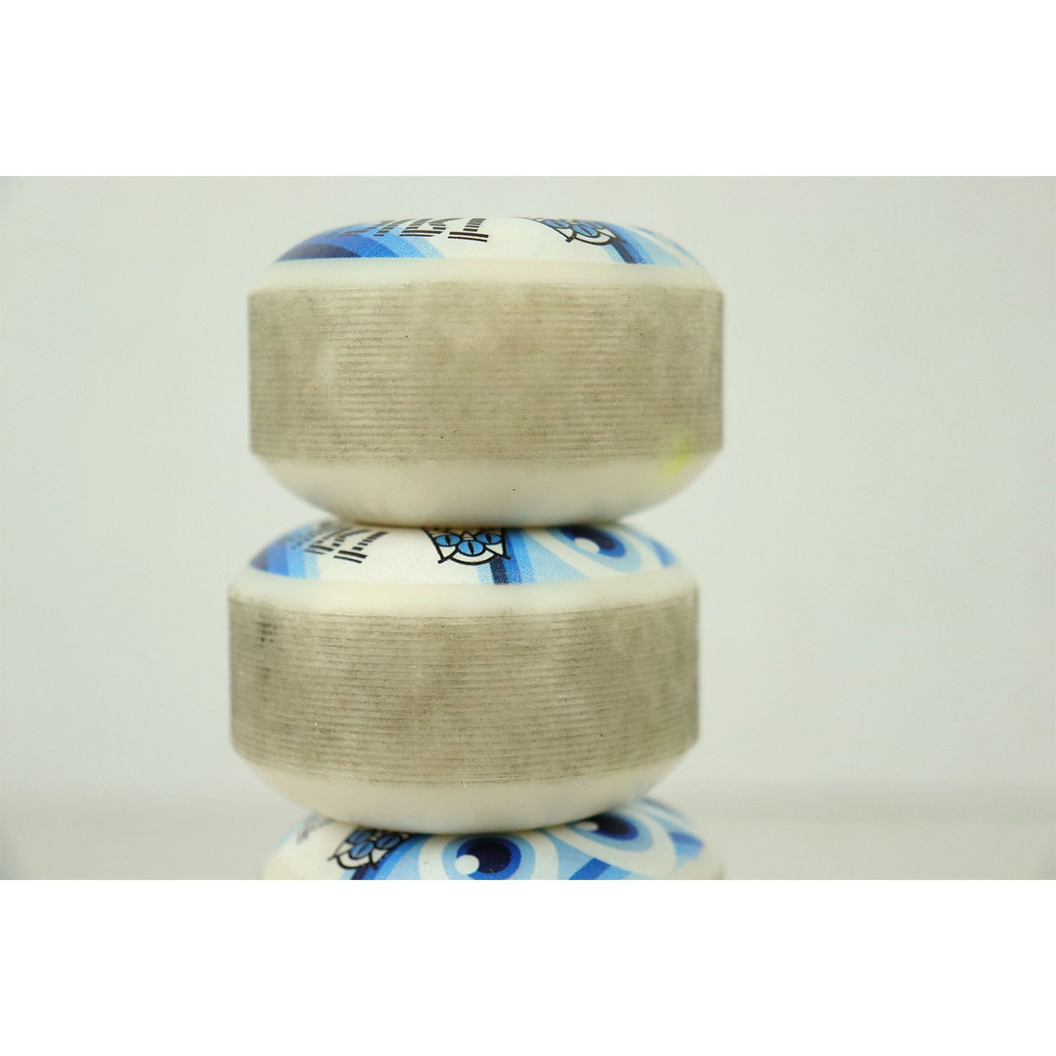 Blem Triclops Skateboard Wheels Third Eye 51mm 99A White with Abec 5 Bearings