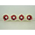 Blem Ricta Soft Cruiser Skateboard Wheels 56mm Chrome Clouds 86A Red