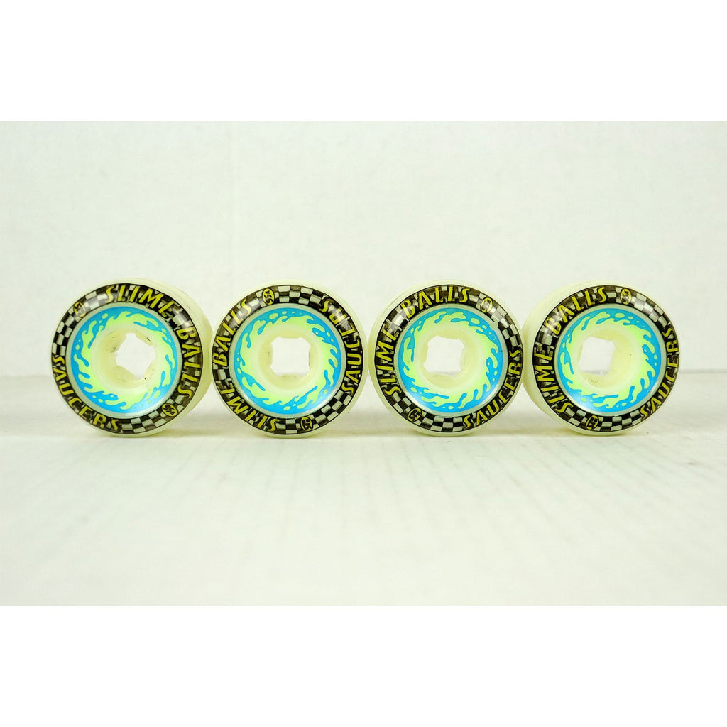 Blem Slime Balls Skateboard Wheels 57mm Saucers 95A White