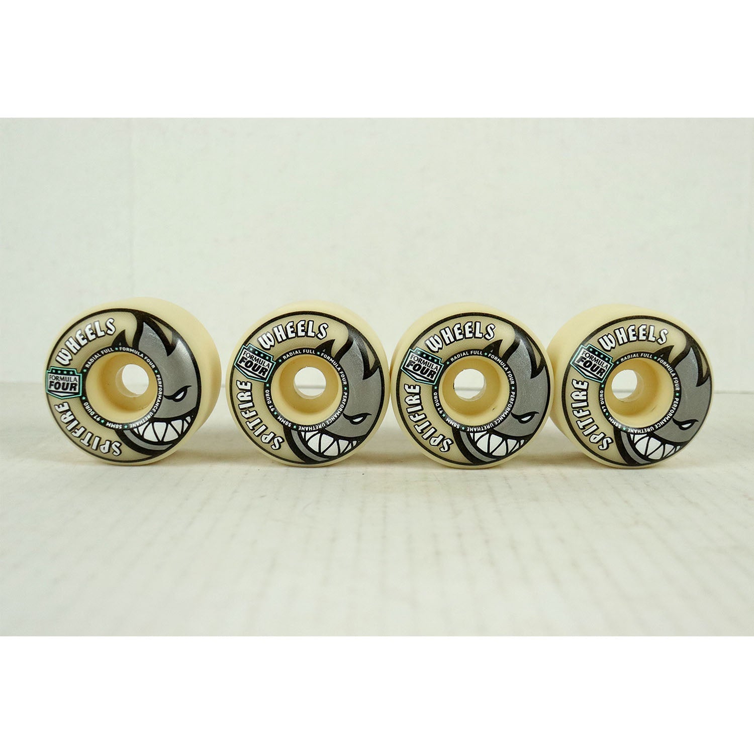 Blem Spitfire Skateboard Wheels 58mm F4 97A Radial Full Natural