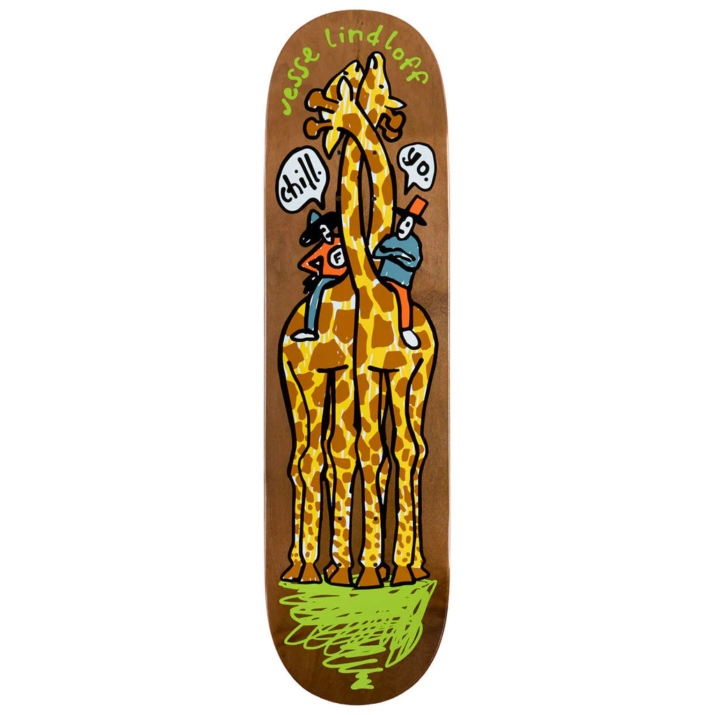 Foundation Skateboard Deck Lindloff Back Off Bro (Assorted) 8.5" x 32.35"