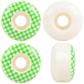 Skateboard Wheels 52mm x 31mm 100A High Rebound Checker White/Green