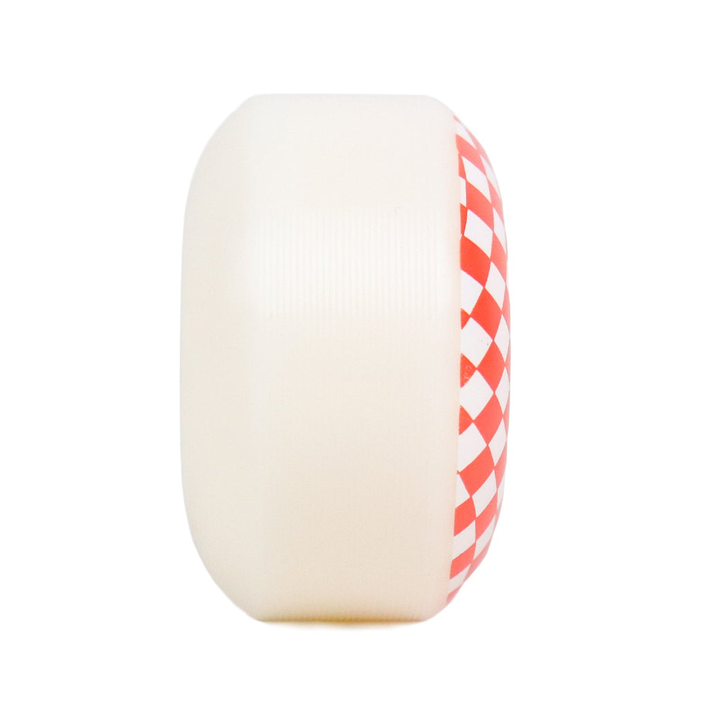 Skateboard Wheels 52mm x 31mm 100A High Rebound Checker White/Red