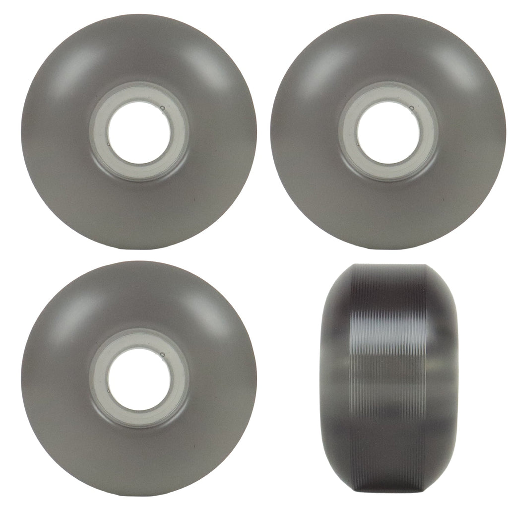 Skateboard Wheels 53mm x 31mm High Rebound 99A Clear Black