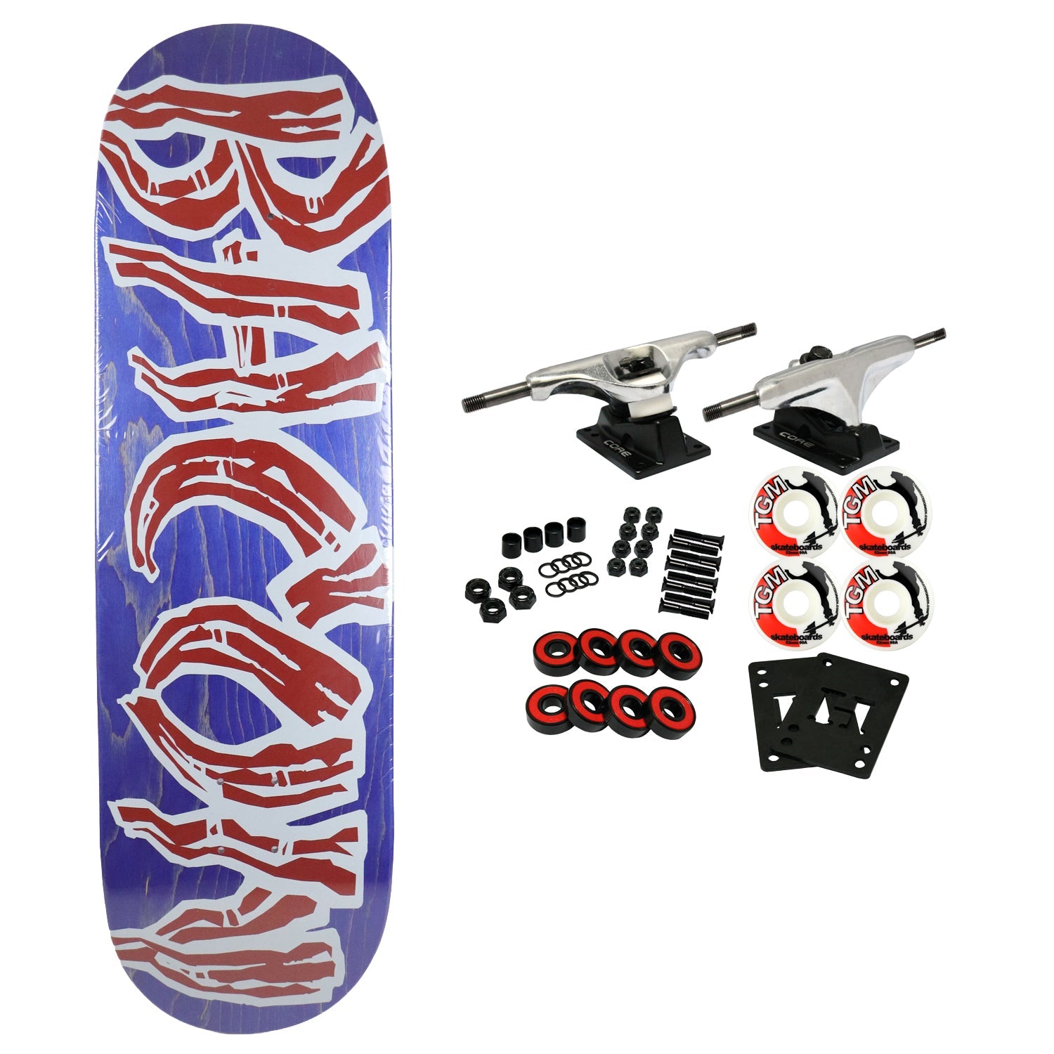 Bacon Skateboard Complete Logo Veneer Purple 9.0" x 32.75"
