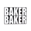 Baker Skateboard Sticker Baker Baker Black 4.5" x 3.5"