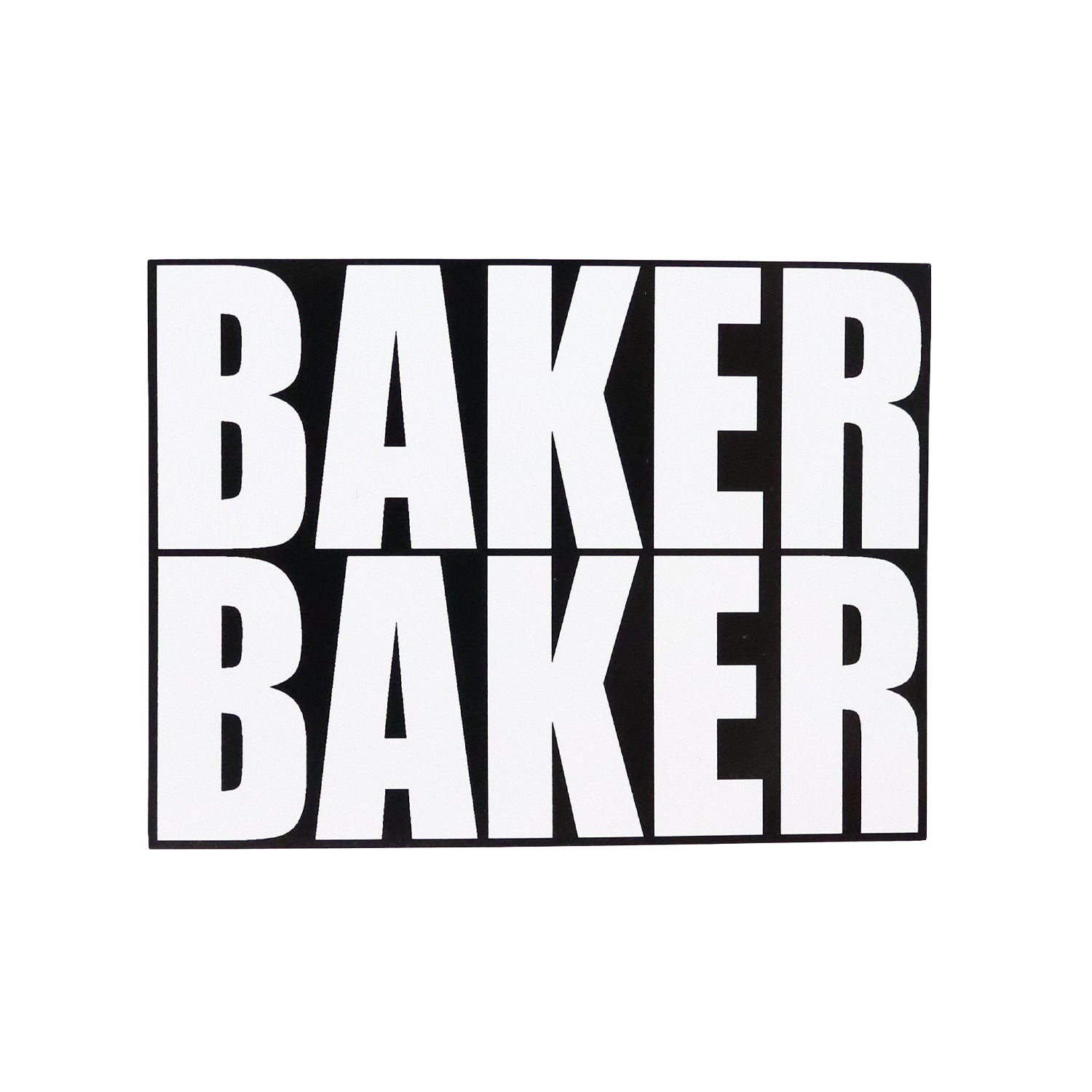 Baker Skateboard Sticker Baker Baker Black 4.5" x 3.5"