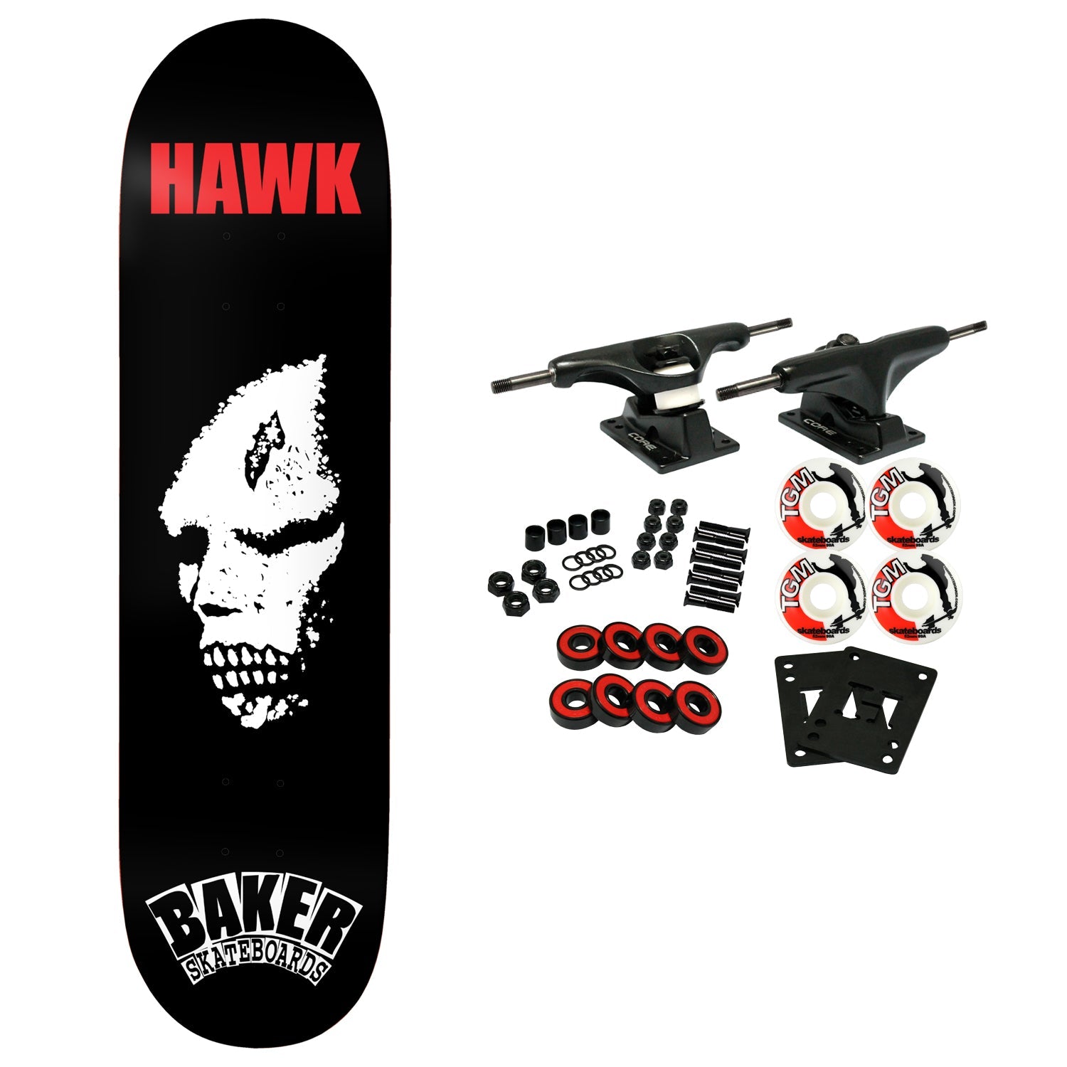 Baker Skateboard Complete Riley Hawk Craters of the Skull B2 8.38" x 32.25"