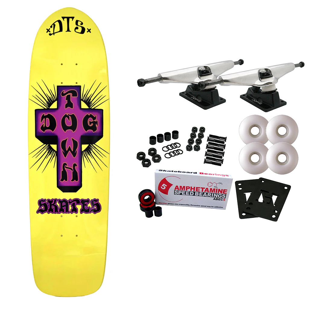 Dogtown Skateboard Complete Big Boy Neon Yellow 9.045" x 32.466"