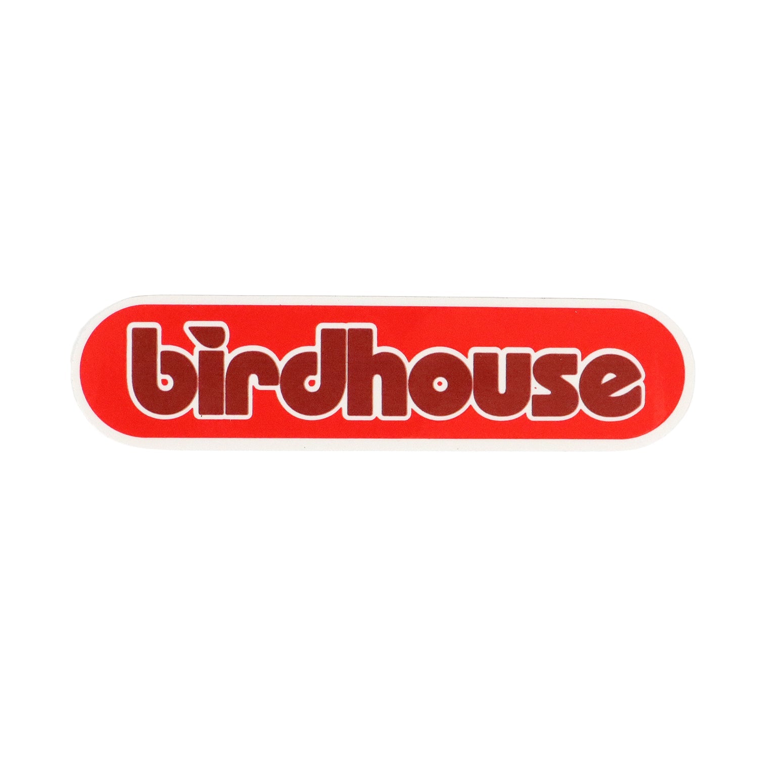 Birdhouse Skateboard Sticker Oval Logo Red 4.75" x 1.25"