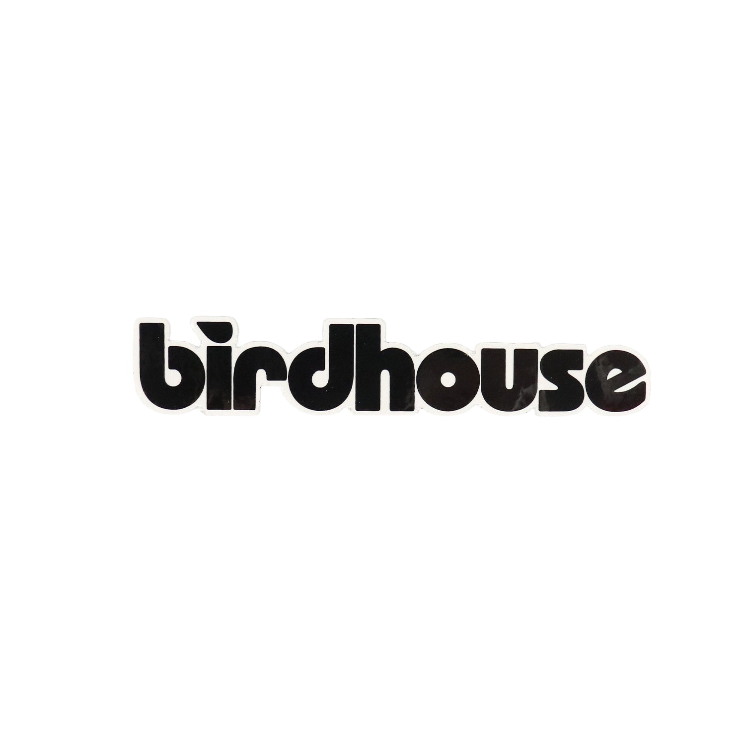 Birdhouse Skateboard Sticker Text Logo Black 5.25" x 1"