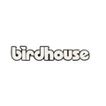 Birdhouse Skateboard Sticker Text Logo White 5.25" x 1"