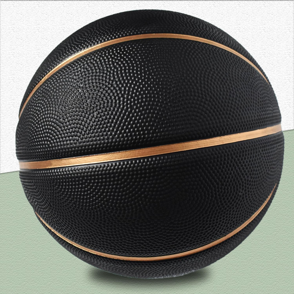 Senston 27.5''/29.5'' OutdoorBasketball ExcellentElasticity/Grip RubberBasketballs with Pump, DurableSize 5/7 Men Basketball