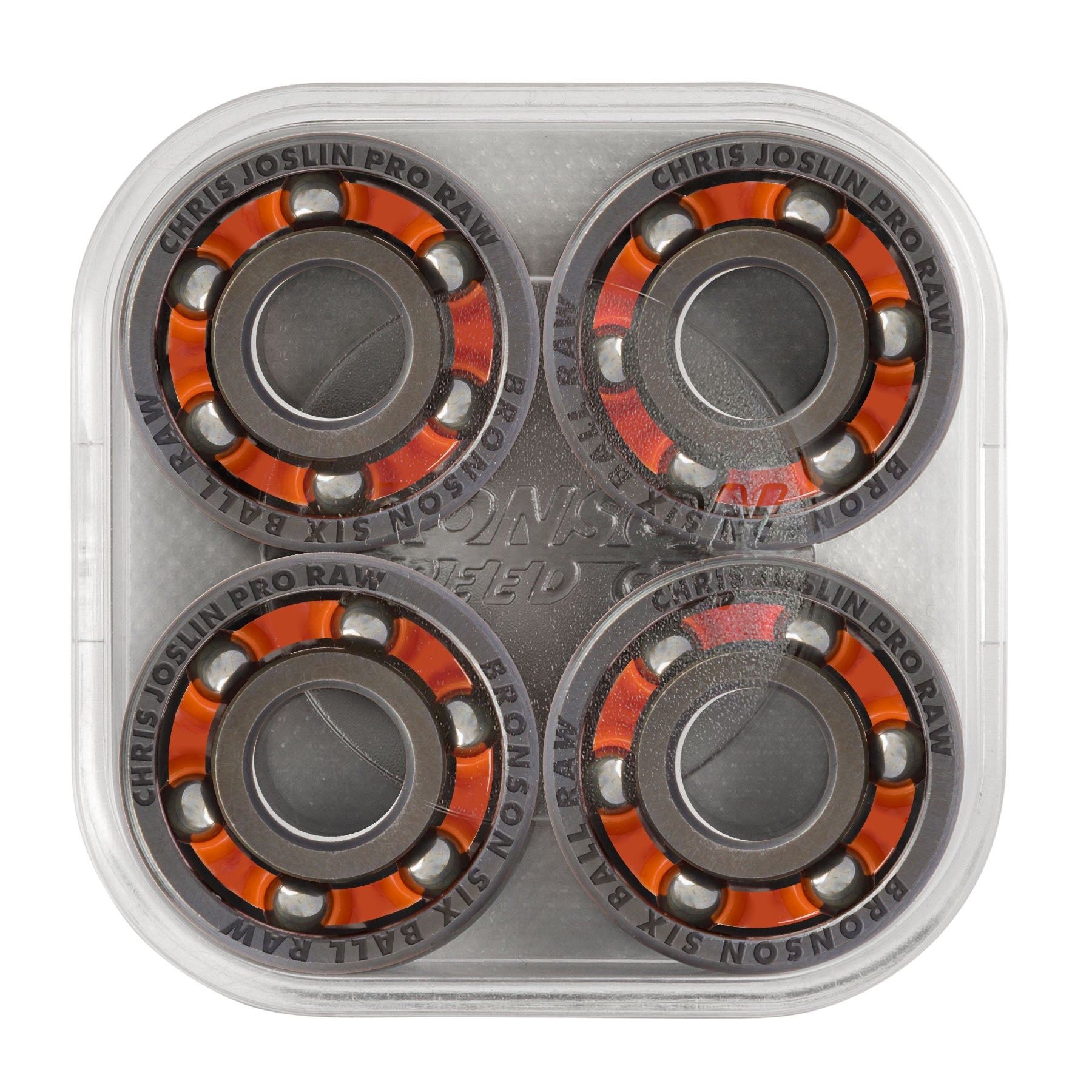 Bronson Speed Co Skateboard Bearings Chris Joslin Pro 6-Ball Raw
