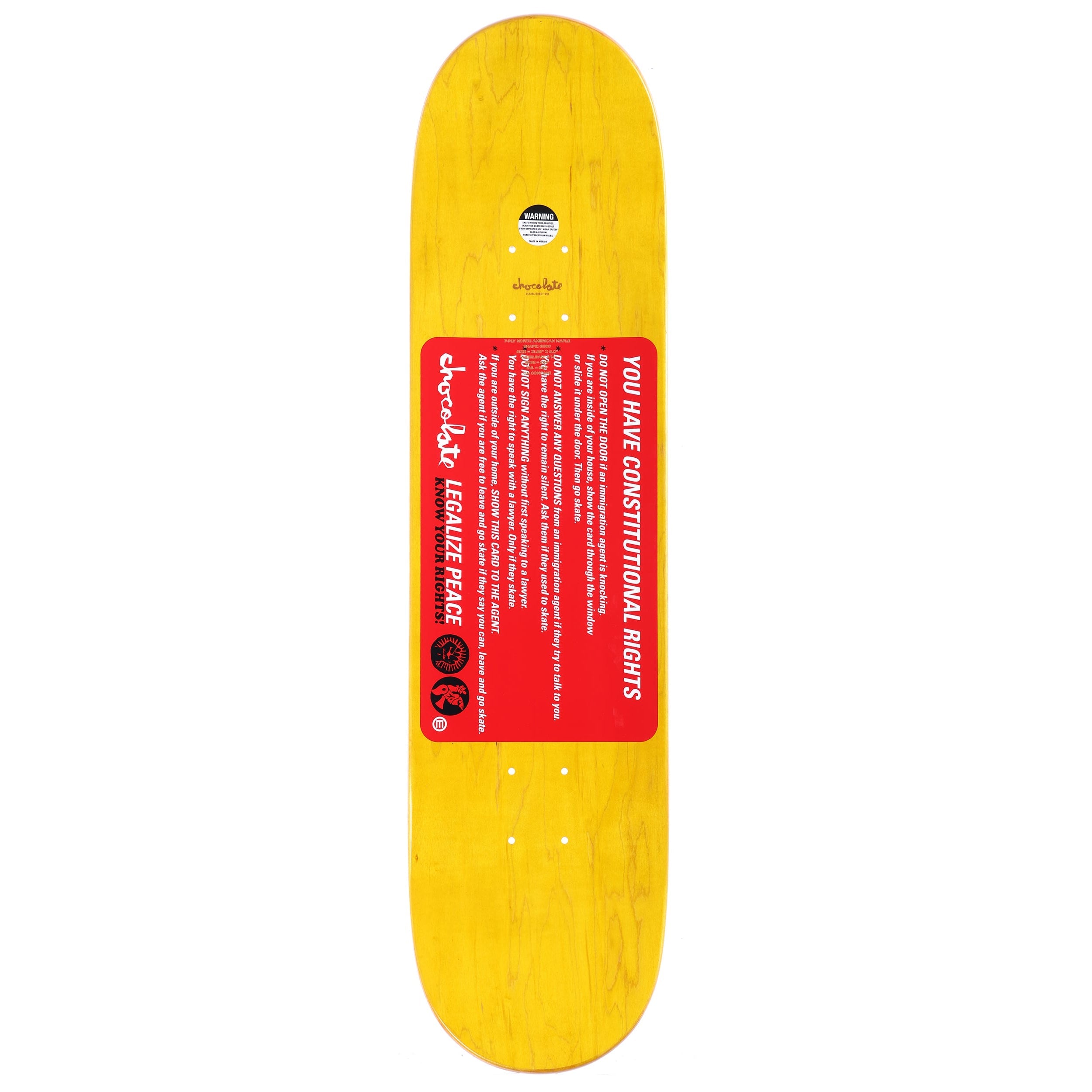 Chocolate Skateboard Complete Perez Know Your Rights 8.4" x 32"