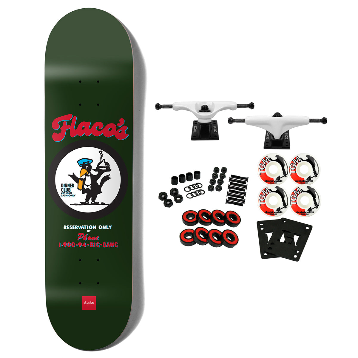 Chocolate Skateboard Complete Perez Flacos 8.4" x 32"