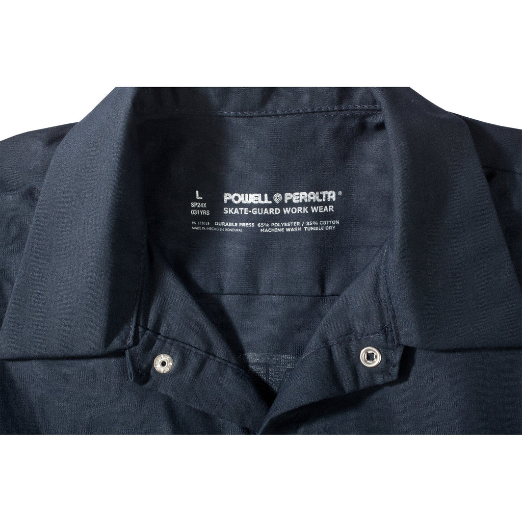 Powell Peralta Skateboards Work Shirt Winged Ripper Navy
