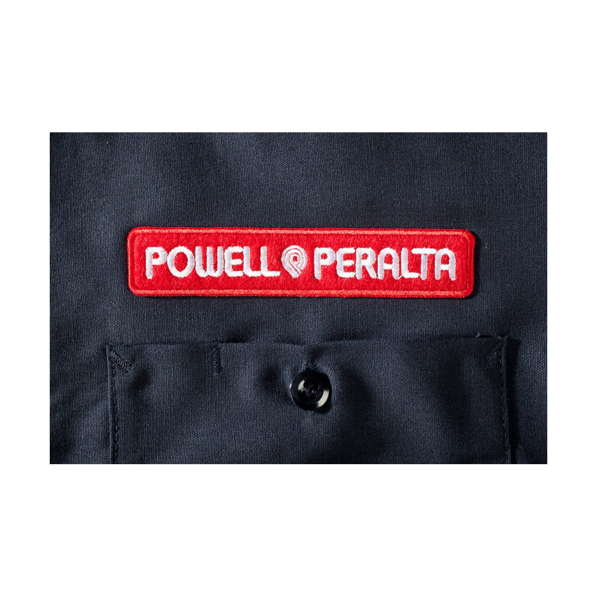 Powell Peralta Skateboards Work Shirt Winged Ripper Navy