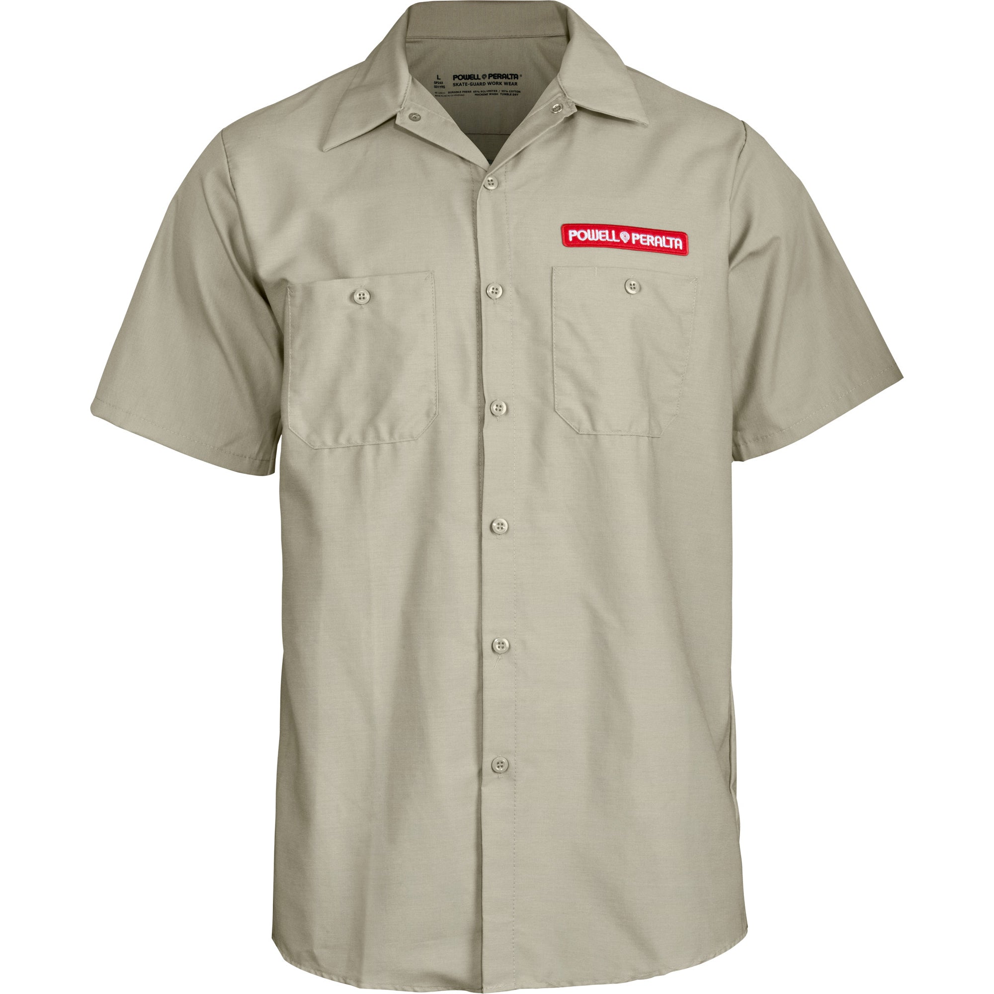 Powell Peralta Skateboards Work Shirt Supreme Khaki