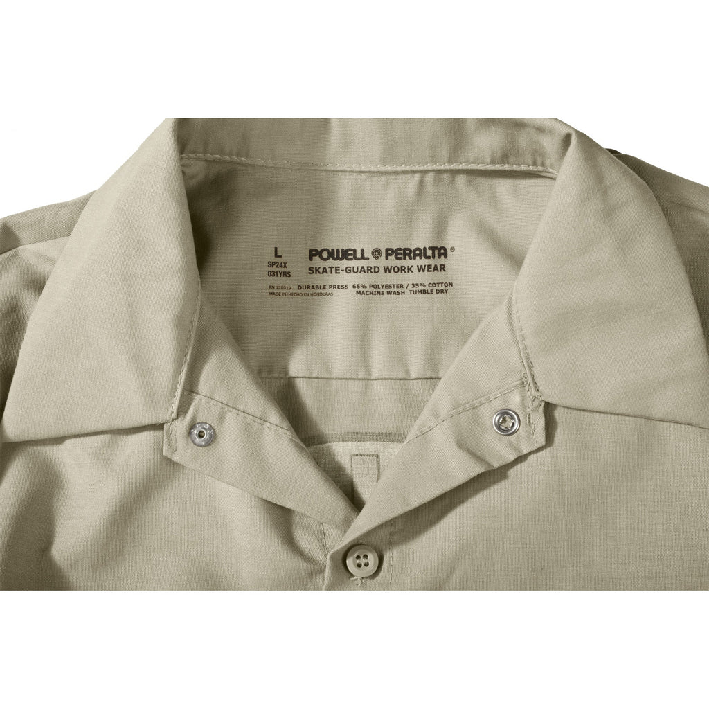 Powell Peralta Skateboards Work Shirt Supreme Khaki