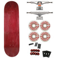 Moose Canadian Maple Skateboard Red 7.75" with Independent Trucks, Spitfire Wheels