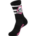 Powell Peralta Skateboards Socks Ripper Rip Stripes Crew Black/Pink