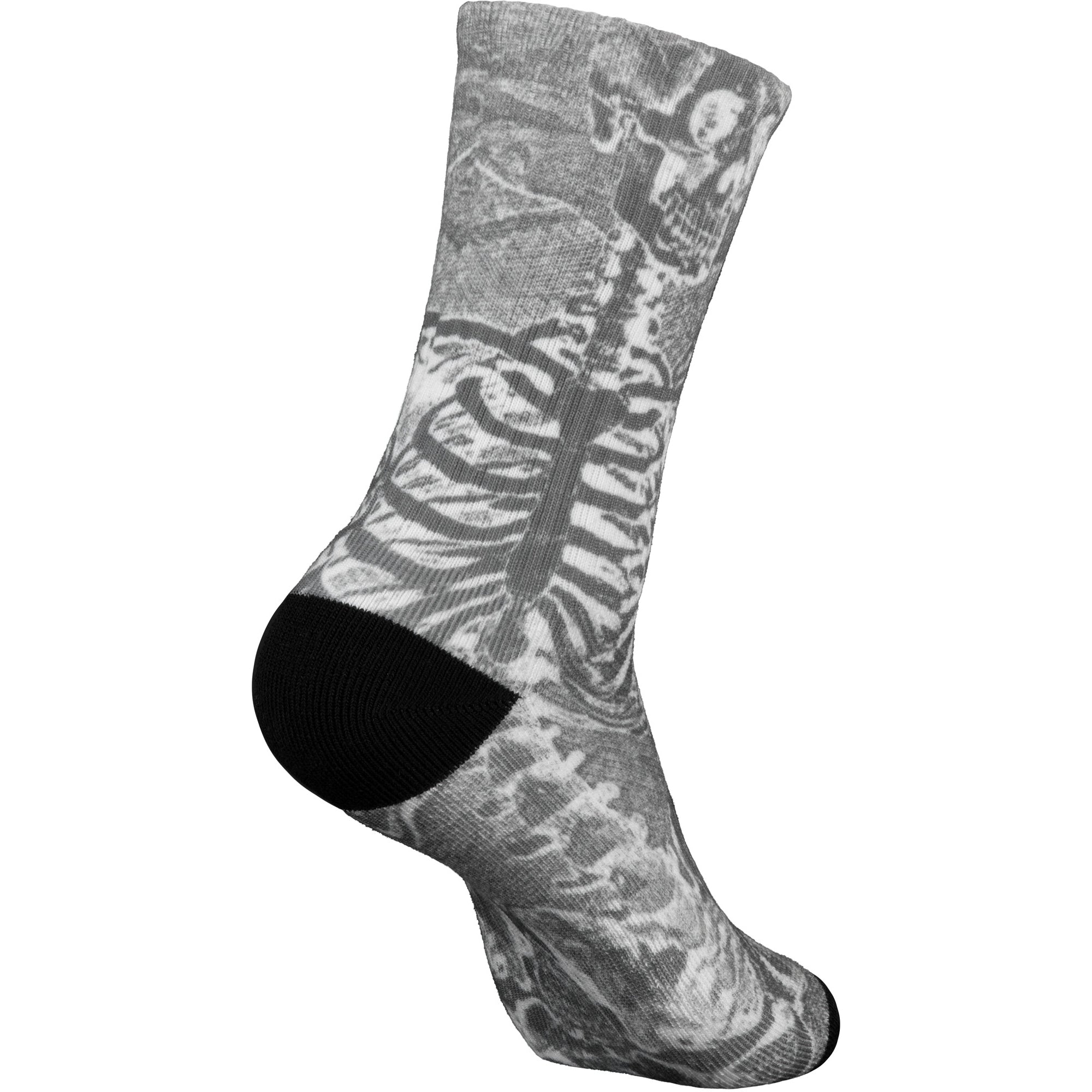 Powell Peralta Skateboards Socks Skull and Sword Skeleton Crew Charcoal