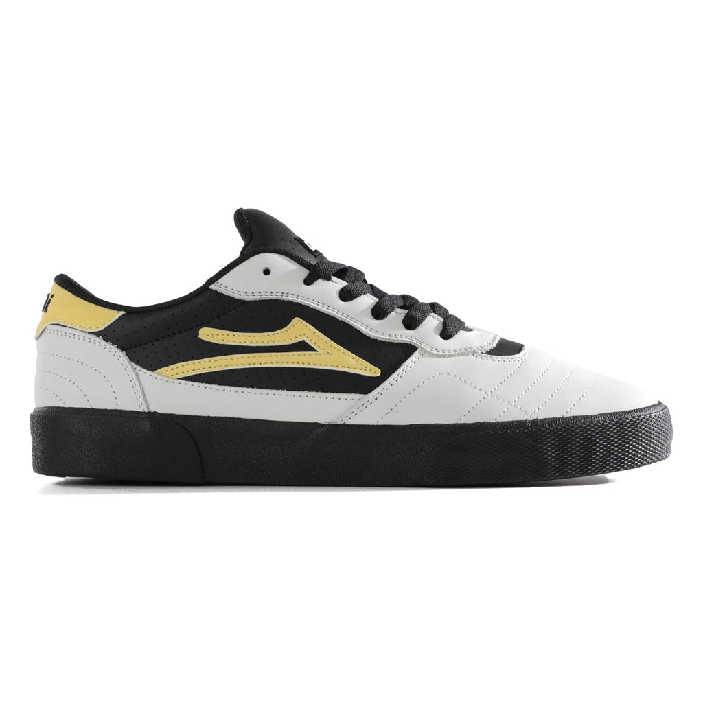 Lakai Skateboard Shoes Cambridge White Banana Black