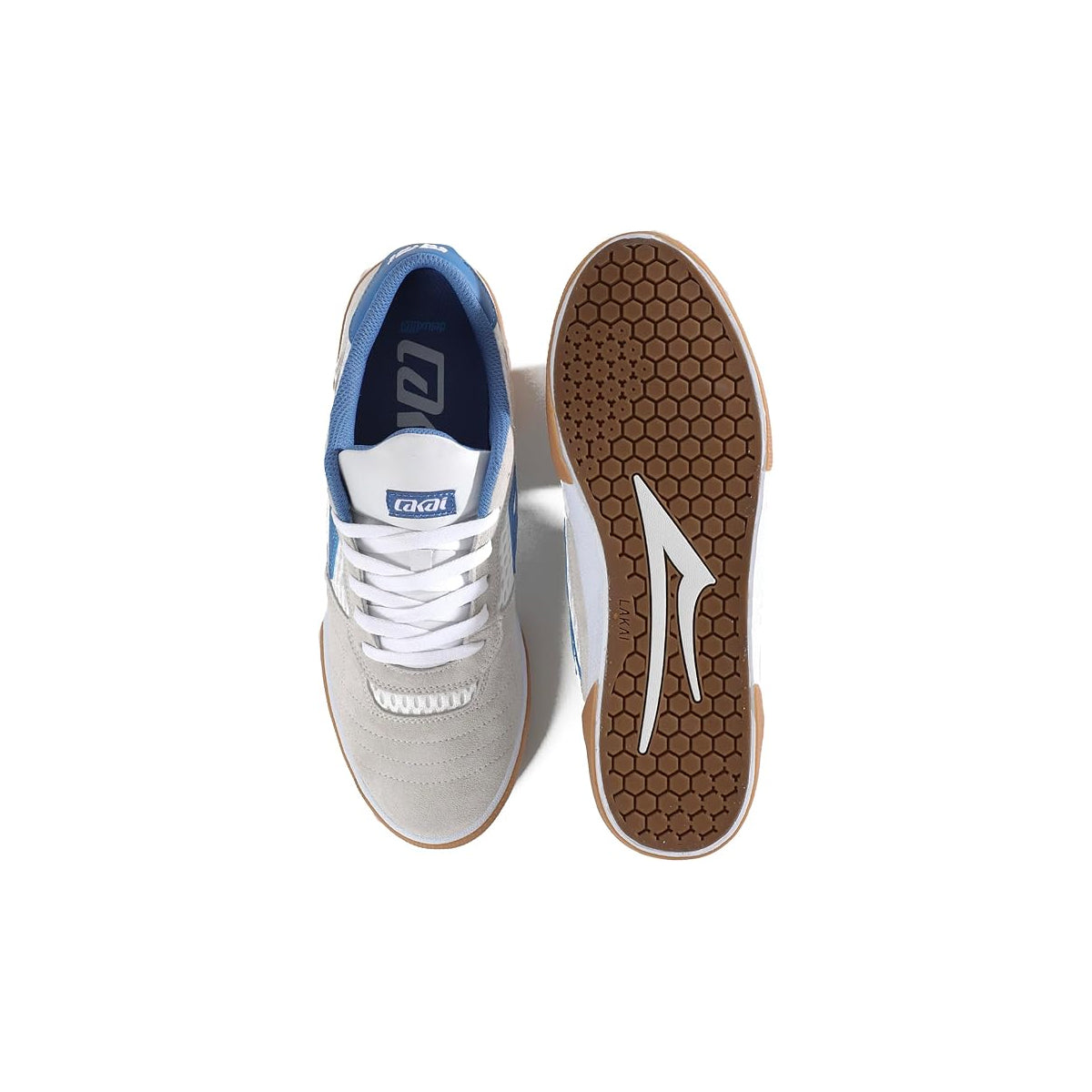 Lakai Skateboard Shoes Cambridge White Suede Parisian Gum
