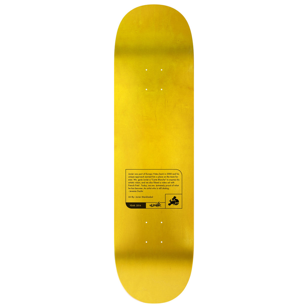 Cliche Skateboard Complete Javier Mendizabal Griptape Art 8.25" x 31.7"