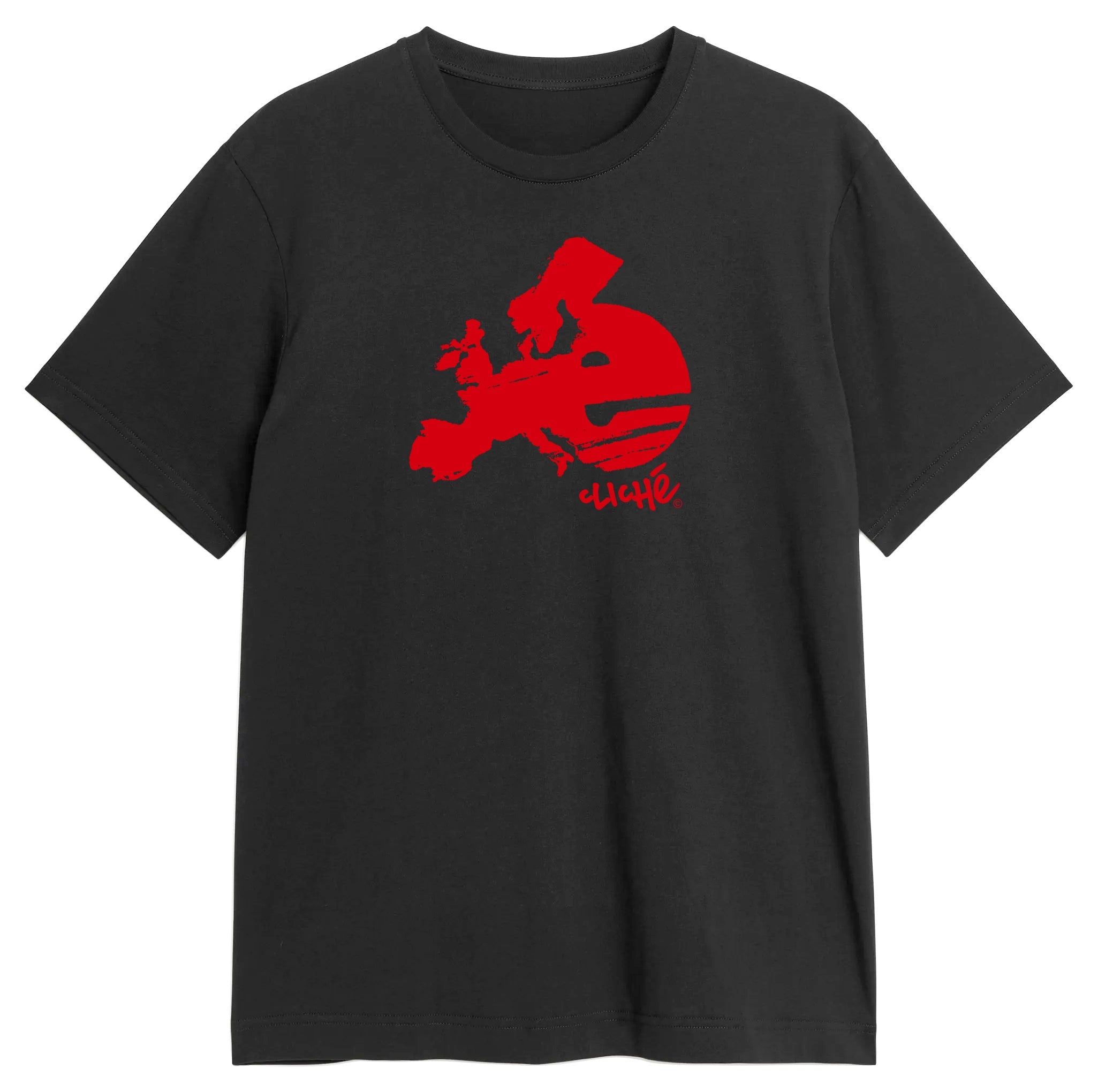 Cliche Skateboards Shirt Europe Logo Premium Black