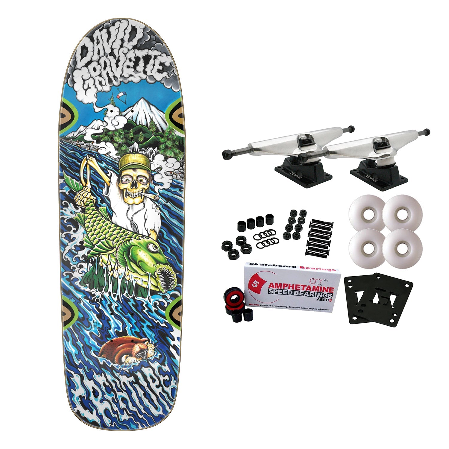 Creature Skateboard Complete Gravette Hippie Falls 9.0" x 31.68"