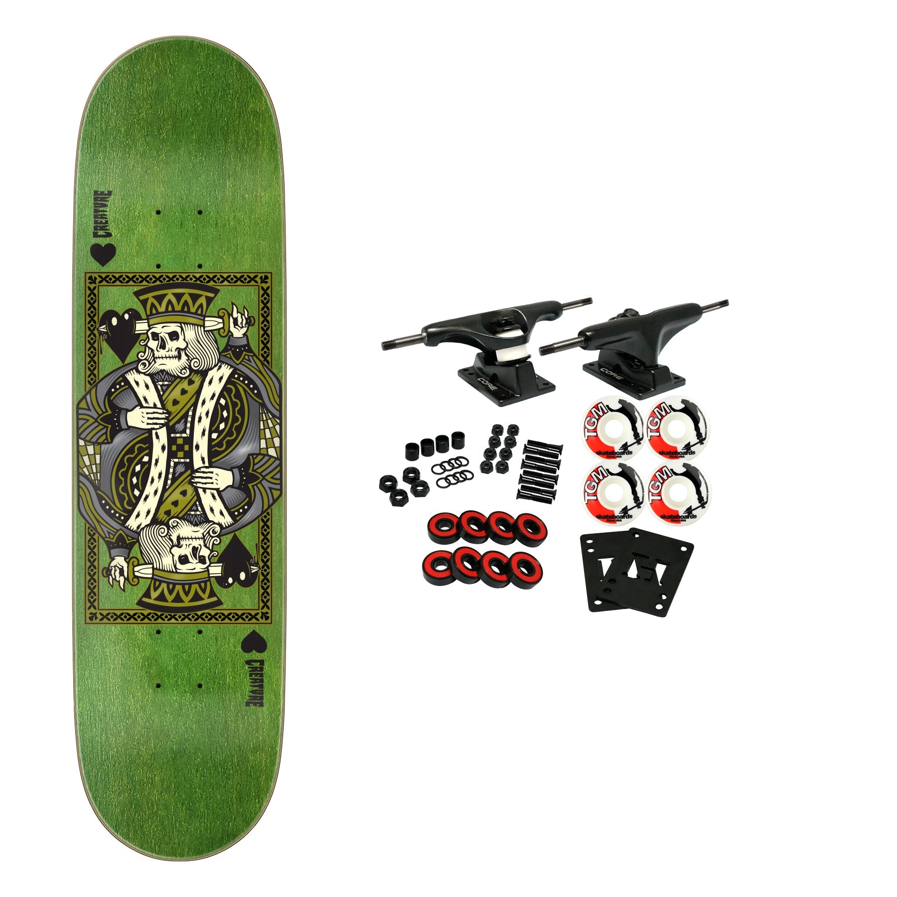 Creature Skateboard Complete Heshking Twin 8.2" x 32"