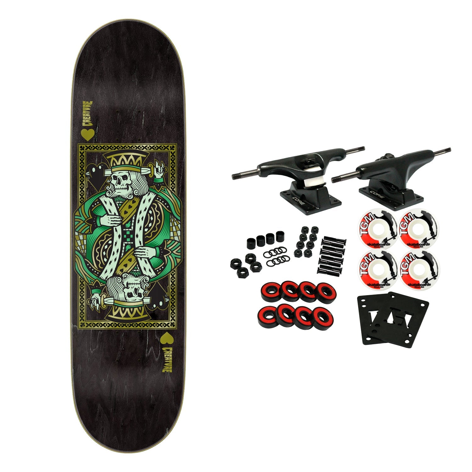 Creature Skateboard Complete Heshking Twin 8.5" x 32.05"
