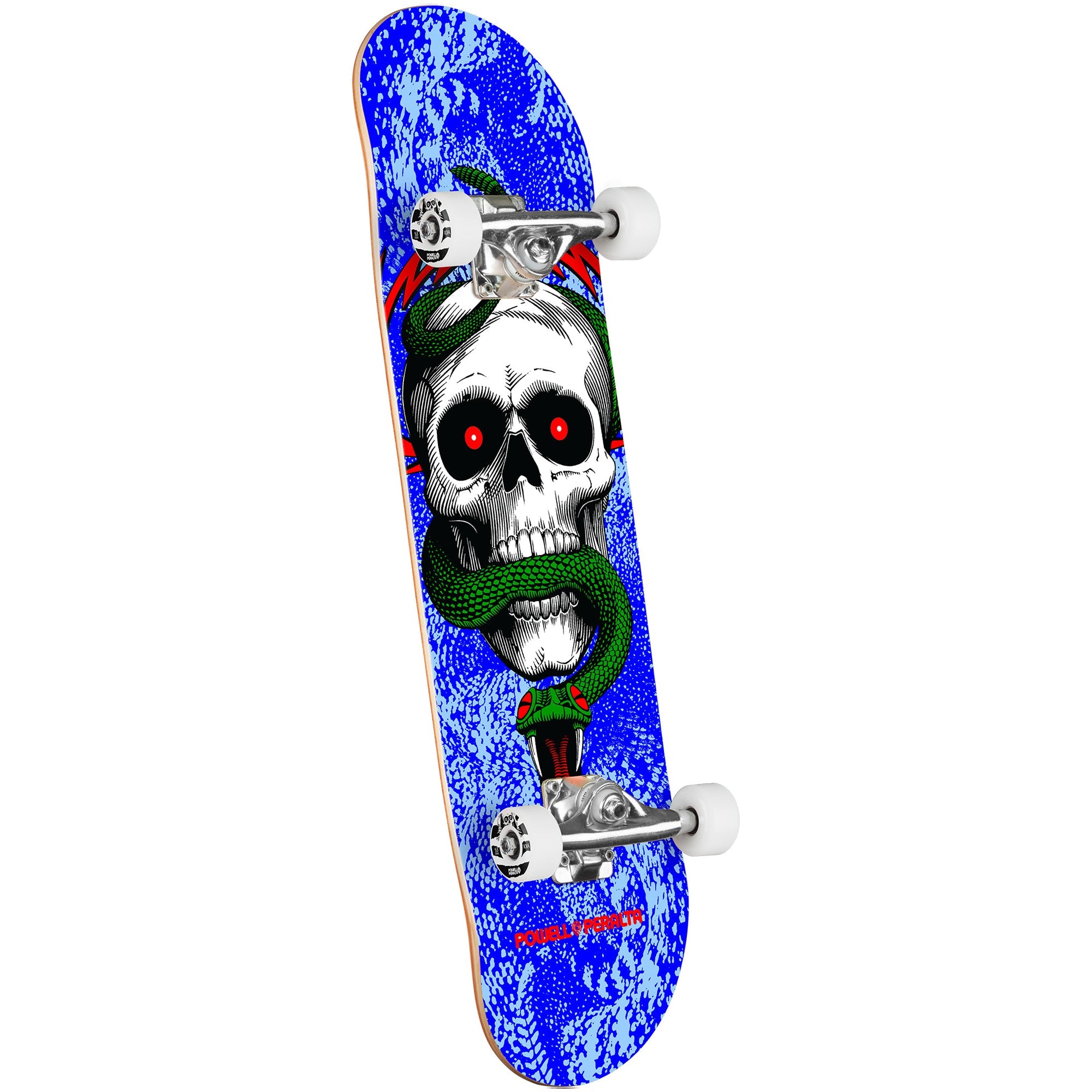 Powell Peralta Skateboard Complete Skull and Snake Blue 8.25" x 31.95"