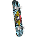 Powell Peralta Skateboard Complete Winged Ripper Black/Light Blue 7.0" x 28"