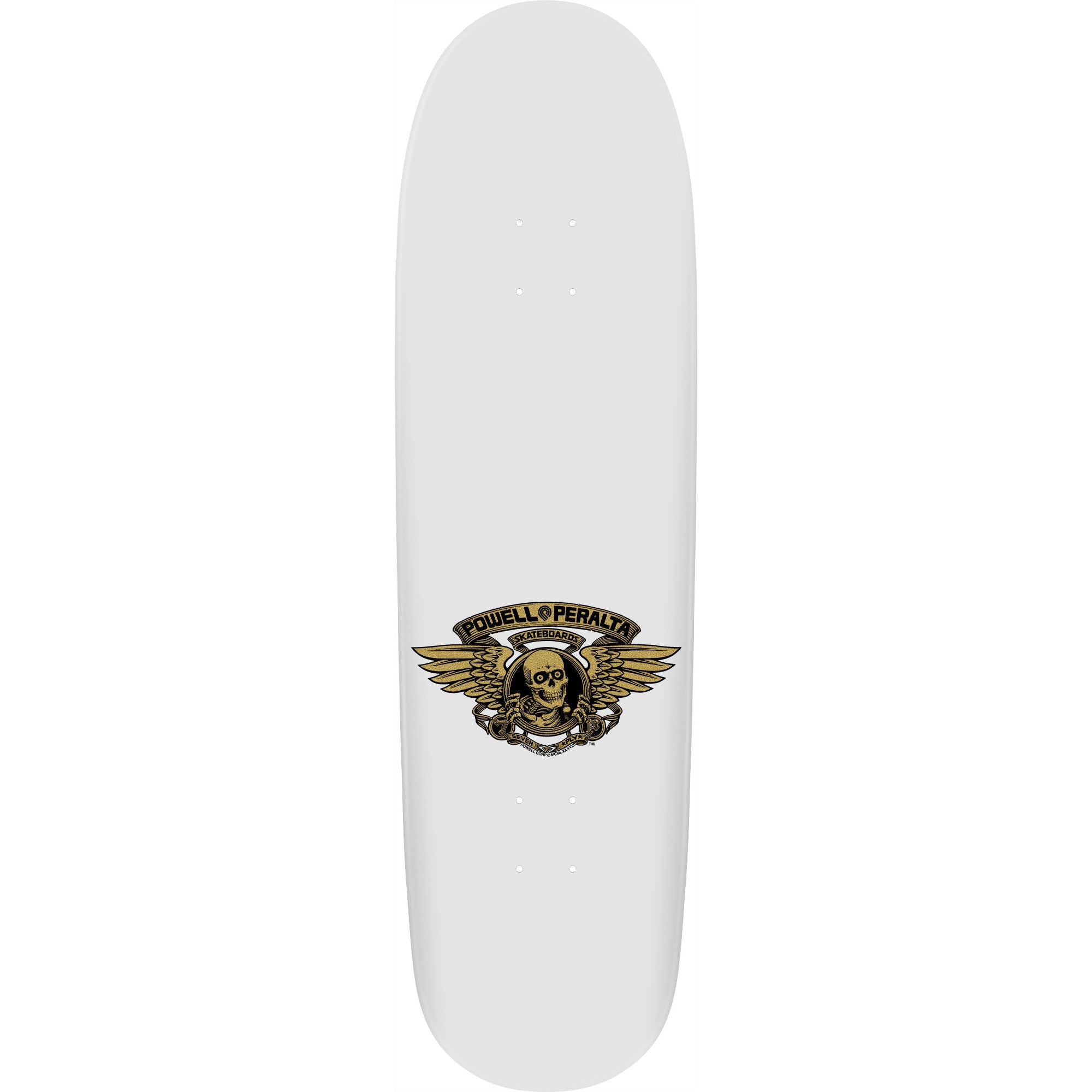 Powell Peralta Skateboard Hot Rod Flames White/Gold / Independent / Rat Bones Black