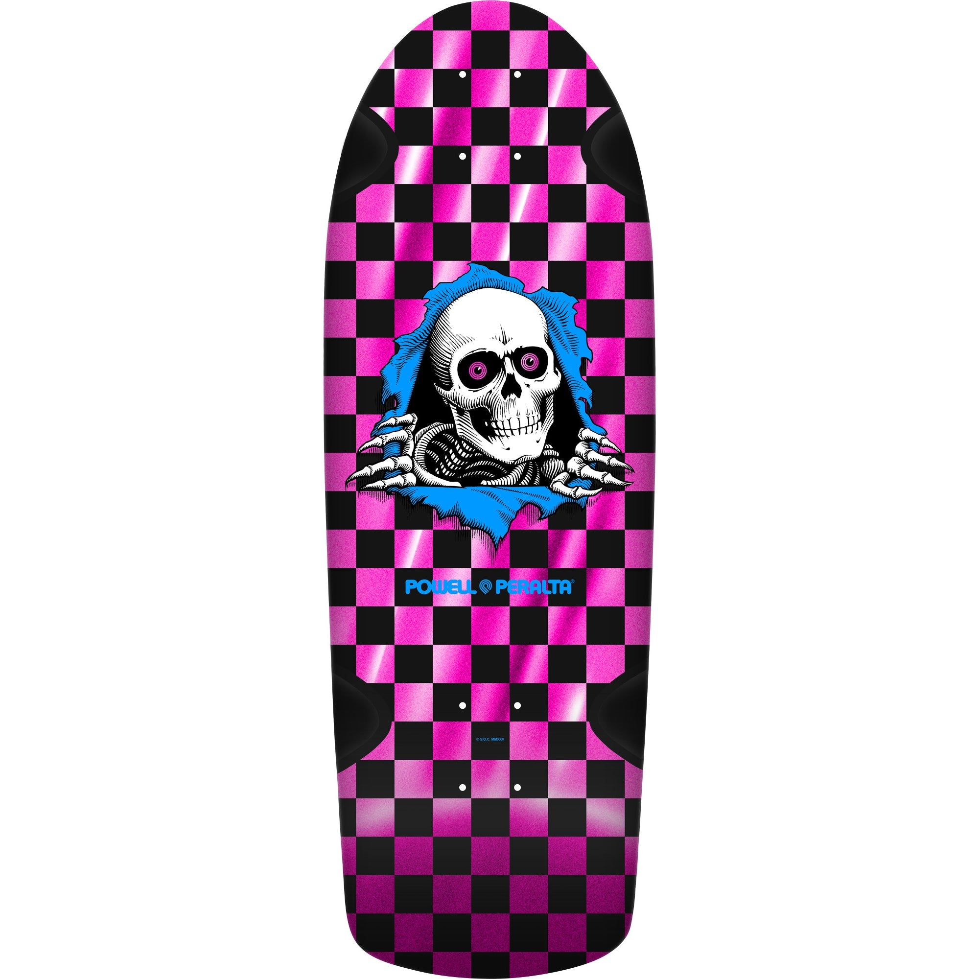 Powell Peralta Skateboard OG Ripper Checker Pink Foil / Independent / Rat Bones Black