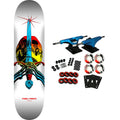 Powell Peralta Skateboard Complete Skull and Sword Yellow Fade White 8.25" x 31.95"