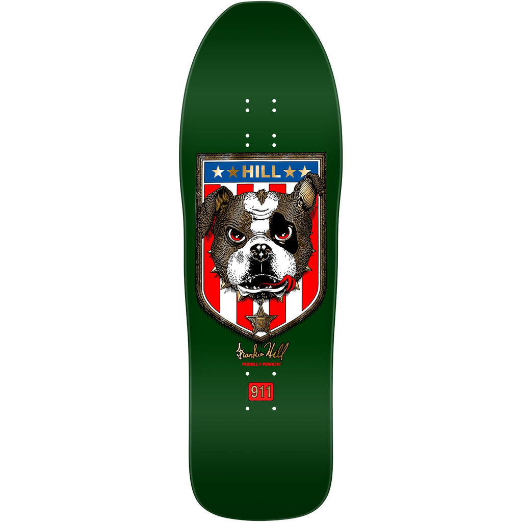 Powell Peralta Skateboard Frankie Hill Bull Dog Green/Gold Foil / Independent/ Rat Bones White
