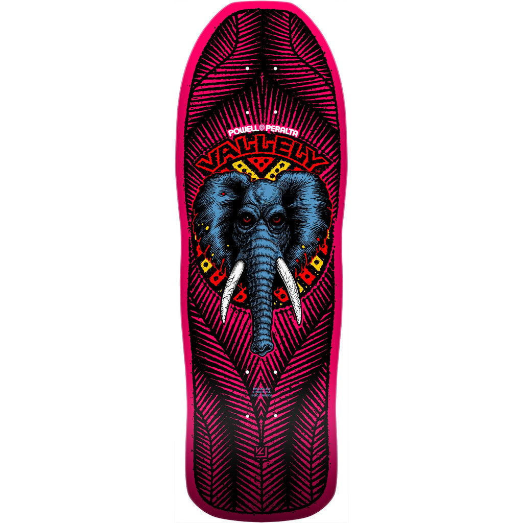 Powell Peralta Skateboard Mike Vallely Elephant Pink / Independent/ Rat Bones White