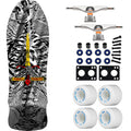 Powell Peralta Skateboard Geegah Skull and Sword Silver Foil / Independent/ Rat Bones White