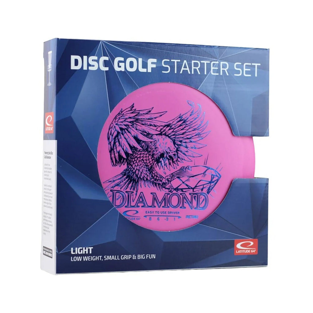 Latitude 64 Disc Golf Light Starter Set Box - 3 Discs - Diamond, Pearl, Ruby