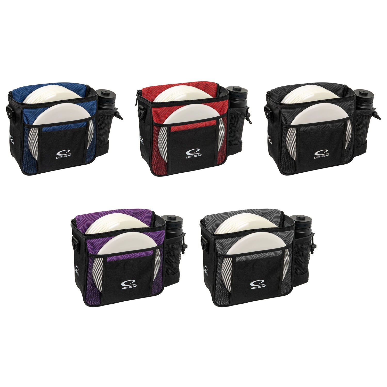Latitude 64 Disc Golf Slim Hex Shoulder Bag - Choose Color