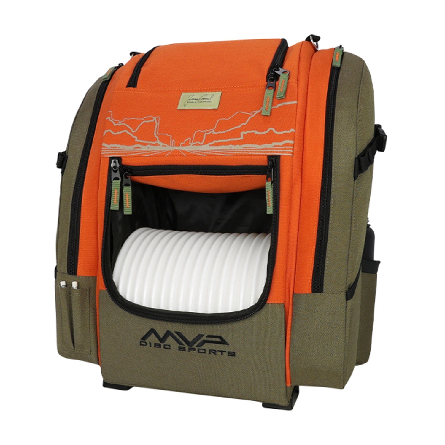 MVP Disc Golf Bag James Conrad Voyager Signature Backpack - Choose Color