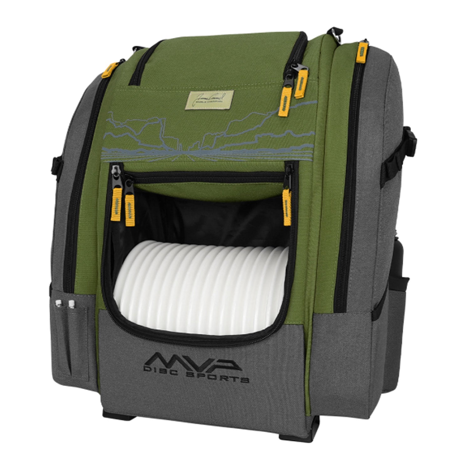 MVP Disc Golf Bag James Conrad Voyager Signature Backpack - Choose Color