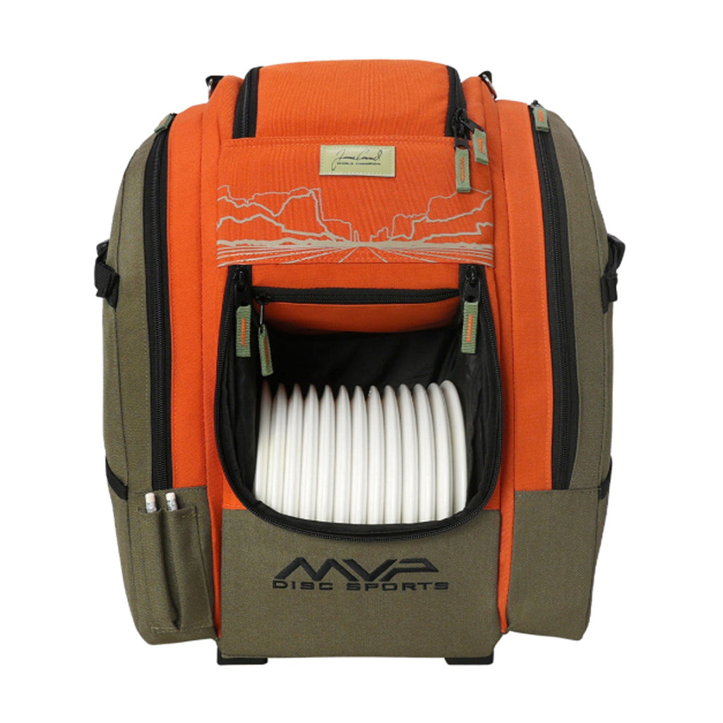 MVP Disc Golf Bag James Conrad Voyager Slim Signature Backpack - Choose Color