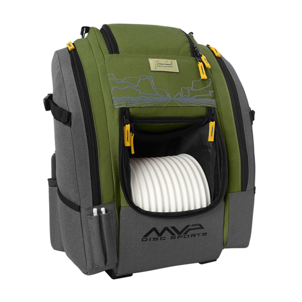 MVP Disc Golf Bag James Conrad Voyager Slim Signature Backpack - Choose Color
